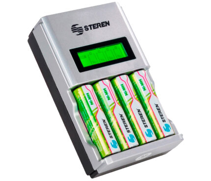 CARGADOR DE BATERIAS INTELIGENTE BAT/AA/AAA C4 PILAS (steren)