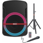 BAFLE AMPLIFICADO KAISER BT/USB/MICRO SD/REC/MIC ALAMBRICO/