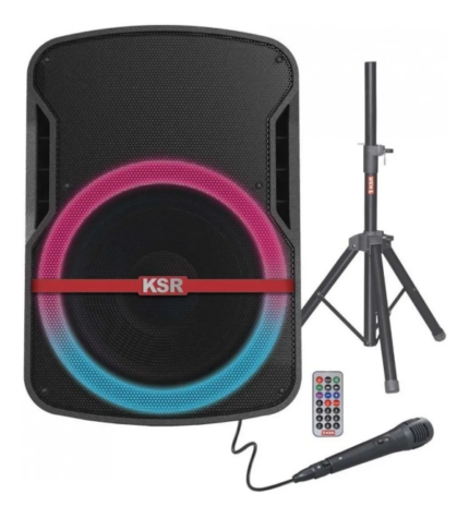 BAFLE AMPLIFICADO KAISER BT/USB/MICRO SD/REC/MIC ALAMBRICO/