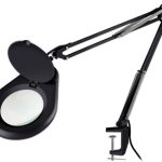 LAMPARA LEDS CON LUPA (Steren) COLOR NEGRO