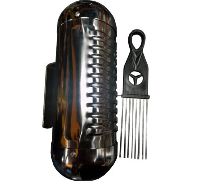 GUIRO METALICO CON SHAKER Y PEINE DE GUIRO (Maxtone)