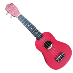 UKULELE SOPRANO CON FUNDA COLOR ROJO (Solar)