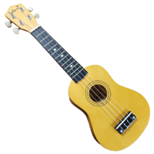 UKULELE SOPRANO CON FUNDA COLOR MOSTAZA (Solar)