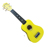 UKULELE SOPRANO CON FUNDA COLOR AMARILLO (Solar)