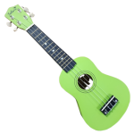 UKULELE SOPRANO CON FUNDA COLOR VERDE (Solar)