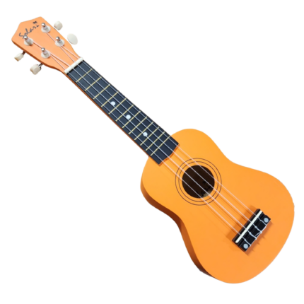 UKULELE SOPRANO CON FUNDA COLOR NARANJA (Solar)
