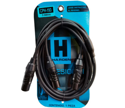 CABLE 1 JACK CANON A 2 PLUGS CANON 3 METROS (Harden)