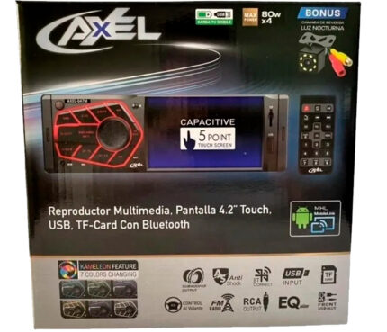 AUTOESTEREO CON PANTALLA TOUCH 4.2 (Steel Pro)