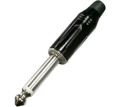 PLUG 6,3 MONO BAQUELITA (NEGRO)