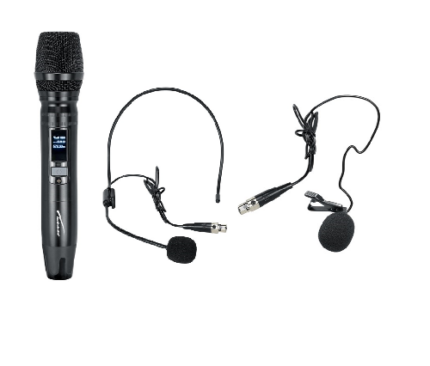 MICROFONOS INALAMBRICOS (Audiobahn) UHF MOD AMU320