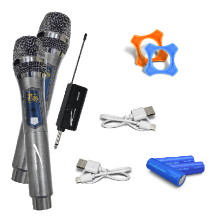 MICROFONOS INALAMBRICOS (Audiobahn) UHF MOD AMU280