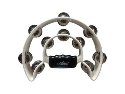 PANDERO DOBLE MEDIA LUNA COLOR BLANCO (Alice)