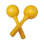 PAR DE MARACAS COLOR AMARILLO (alice)