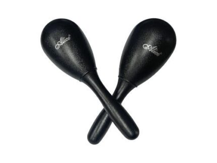 PAR DE MARACAS COLOR NEGRO (alice)