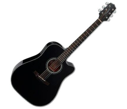 GUITARRA ELECTROACUSTICA CAJA TEXANA COLOR NEGRO (Takamine)