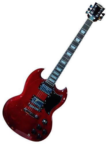 GUITARRA ELECTRICA TIPO SG ROJO CHERRY (Mccartney)