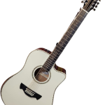 GUITARRA ELECTROACUSTICA DE 12 CUERDAS PARES BLANCA (Tagima)