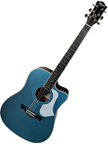 GUITARRA ELECTROACUSTICA CAJA TEXANA AZUL (Tagima)